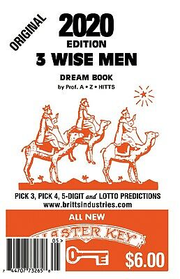 2020 Original 3 Wisemen Dream Book  - Lottery Book - Lottery